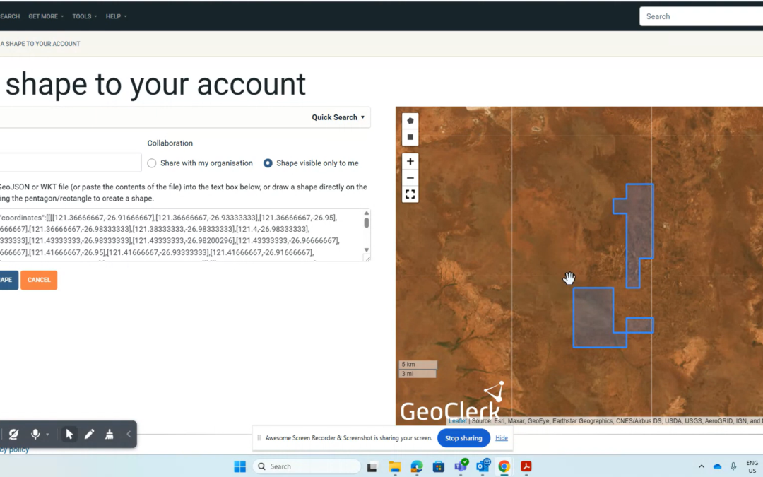 Quick Add Tenement & Project Shapes